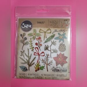 Sizzix Thinlits Tim Holtz Funky Festive  Die Set 663101